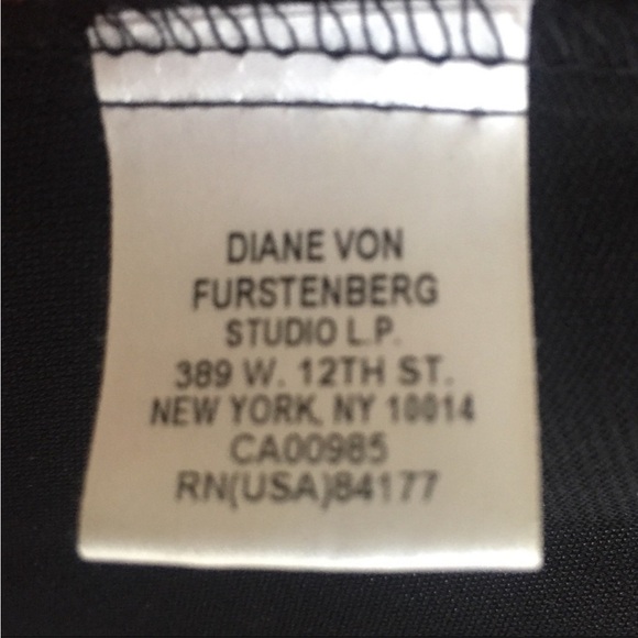 Dvf Diane Von Furstenberg Vintage Iconic Jeanne Original Wrap Dress Black 0 - Picture 8 of 8